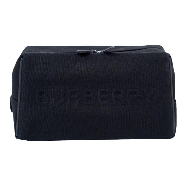 Burberry Большая розовая косметичка из ткани canvas