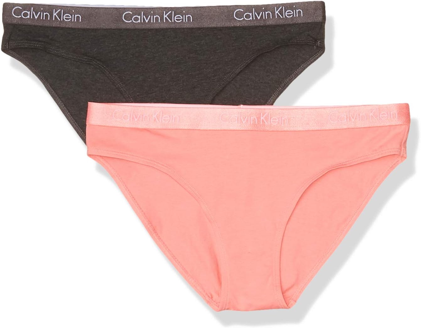 

Женские трусики-бикини Calvin Klein Motive Cotton Multipack, 2 шт., Charcoal Heather/Strawberry Pink