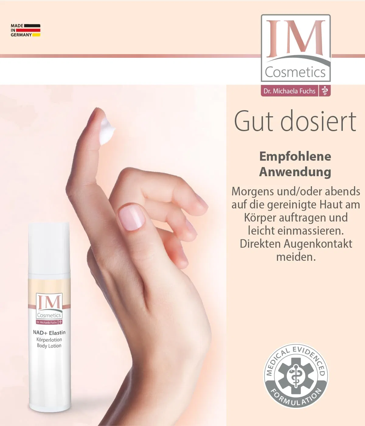 Антивозрастной лосьон для тела NAD+ Elastin Body Lotion от Genius IM Cosmetics Genius — фото 4