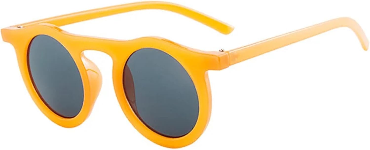 

Солнцезащитные очки с защитой от УФ-излучения UV400 | Круглая, маленькая оправа | Для женщин и мужчин | Для занятий спортом на открытом воздухе и вождения DSVIGF, C3 Orange-black