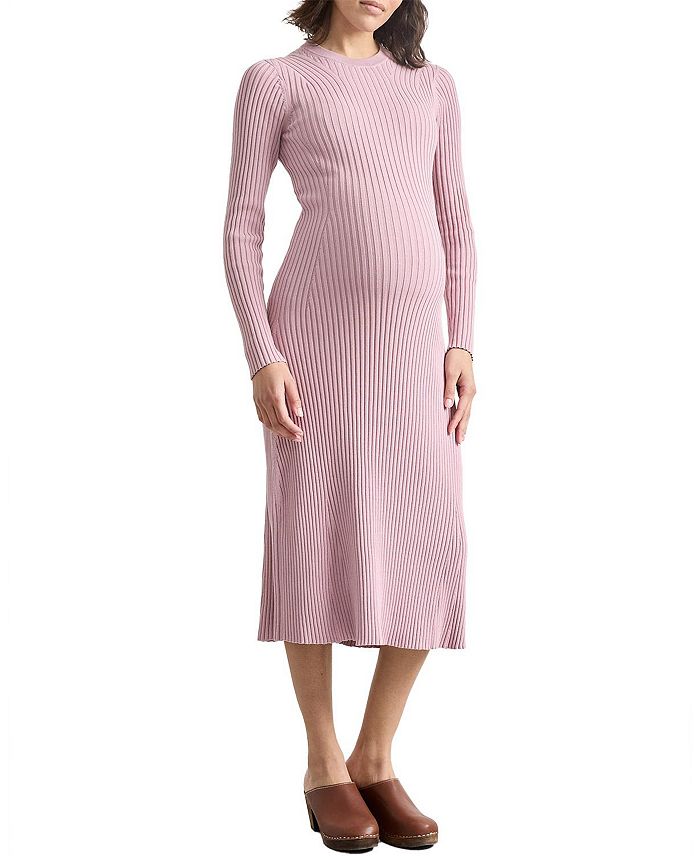 

Эластичное хлопковое платье-свитер для беременных Eliana HATCH Collection, розовый