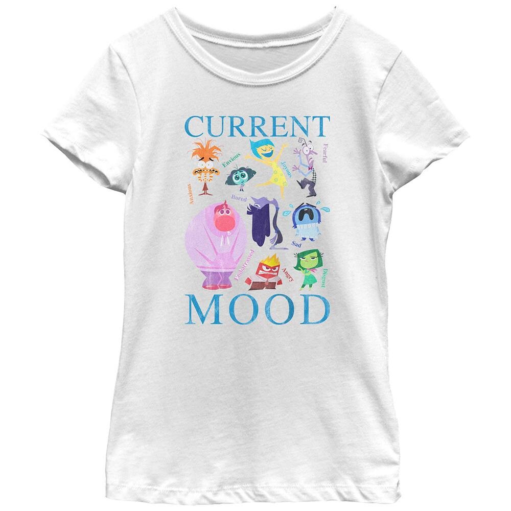 

Футболка с рисунком Disney/Pixar's Inside Out 2 Current Mood для девочек 7–16 лет Disney / Pixar, белый