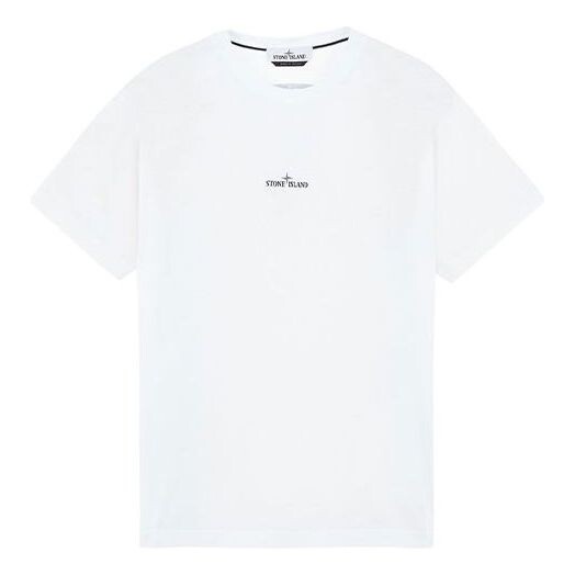 Футболка tricromia three print t-shirt 'white' Stone Island, белый — фото 2