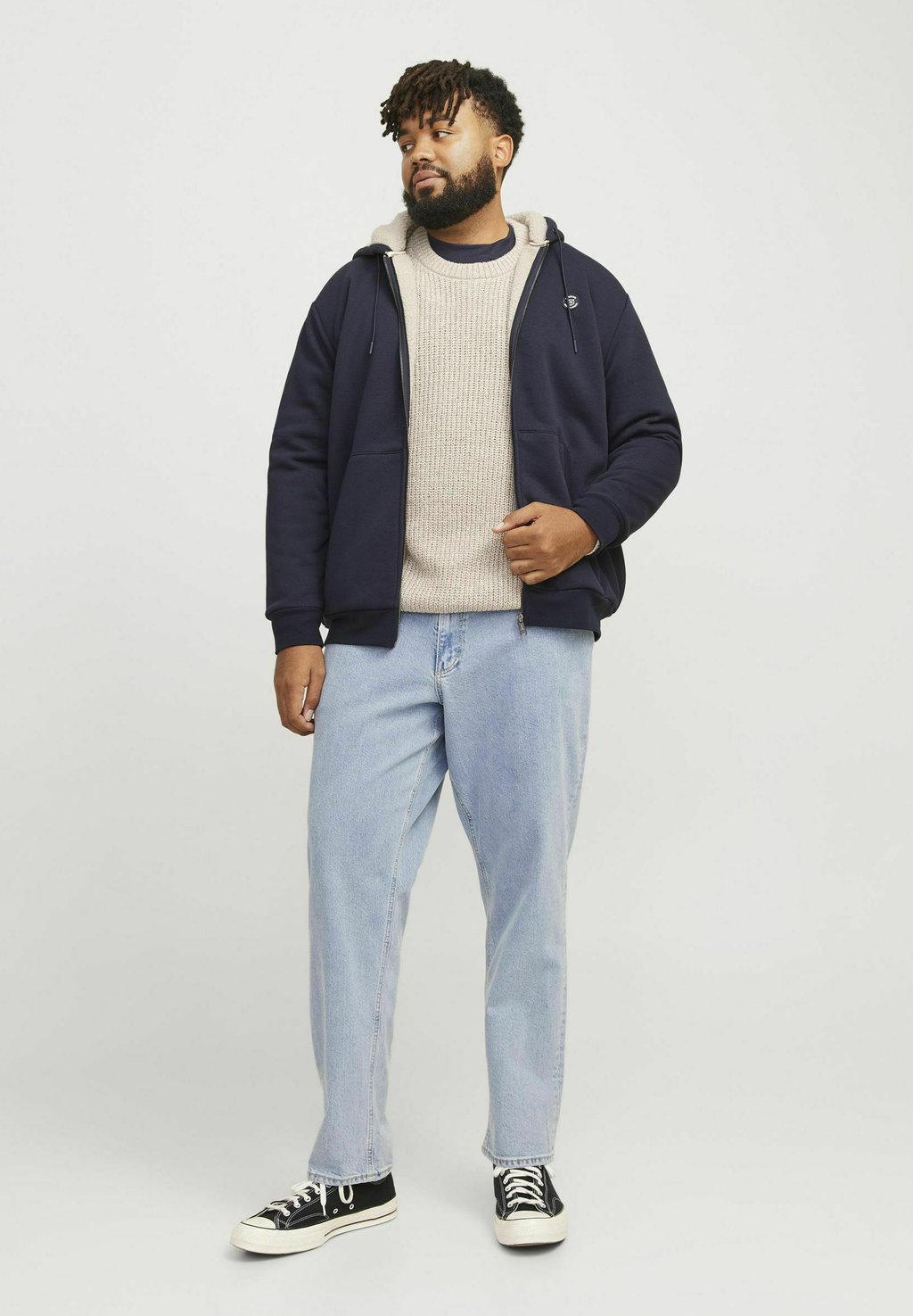 

Толстовка на молнии Jack & Jones, темно-синий