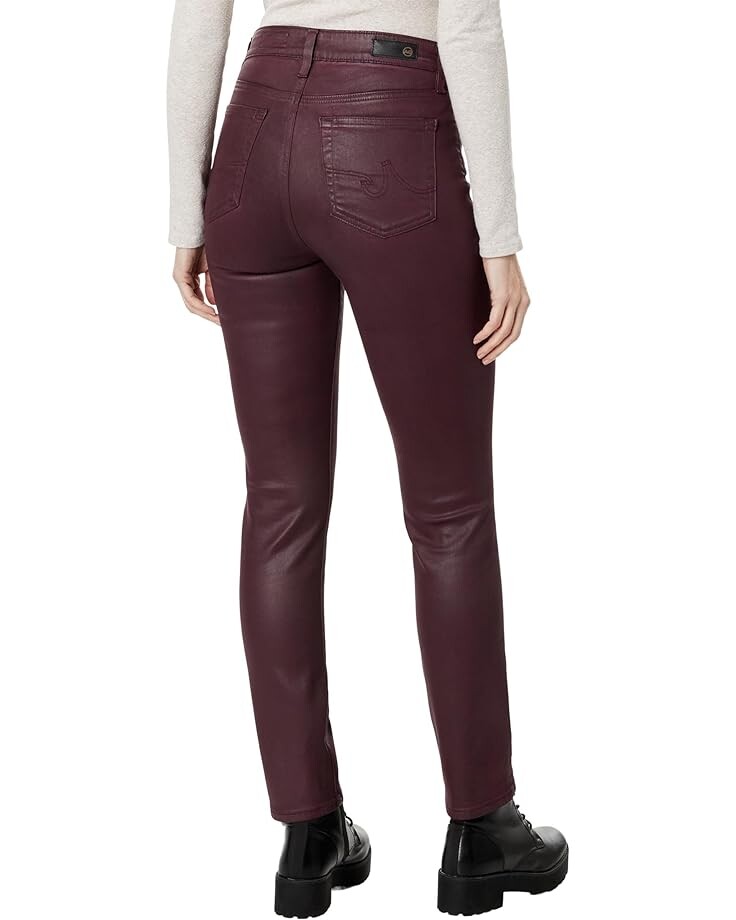 

Джинсы AG Jeans Mari High-Rise Slim Straight in Ltt Lt Pinot Noir, цвет Ltt Lt Pinot Noir