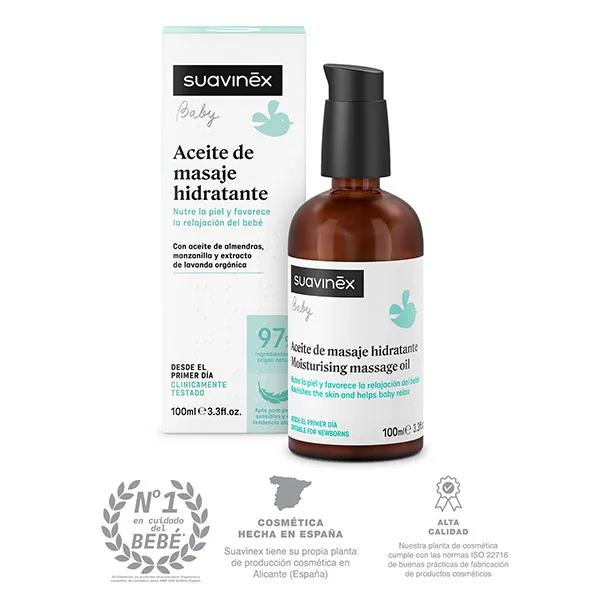 

Спокойствие и расслабление Aceite Masaje Hidratante Suavinex, 100 ml
