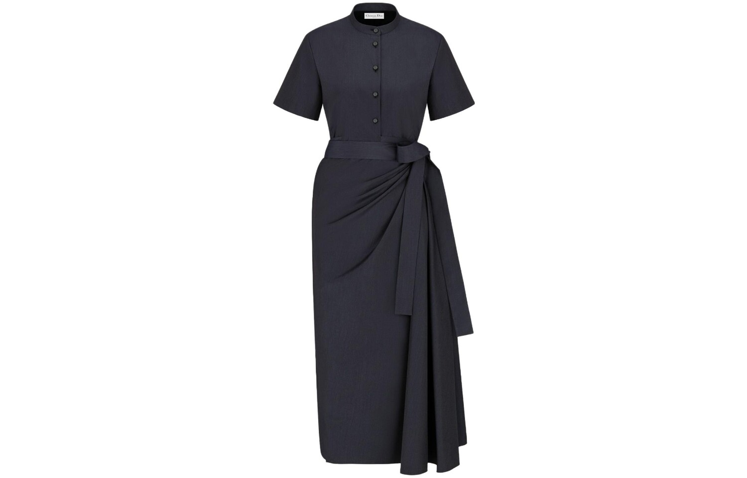 

Платье с короткими рукавами женское синее Dior