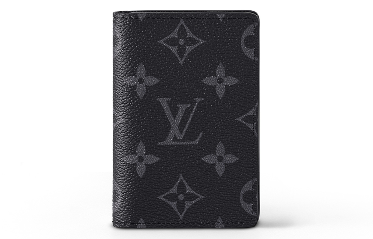

Органайзер с карманом 5 внутренних карманов Monogram Eclipse черный/серый LOUIS VUITTON