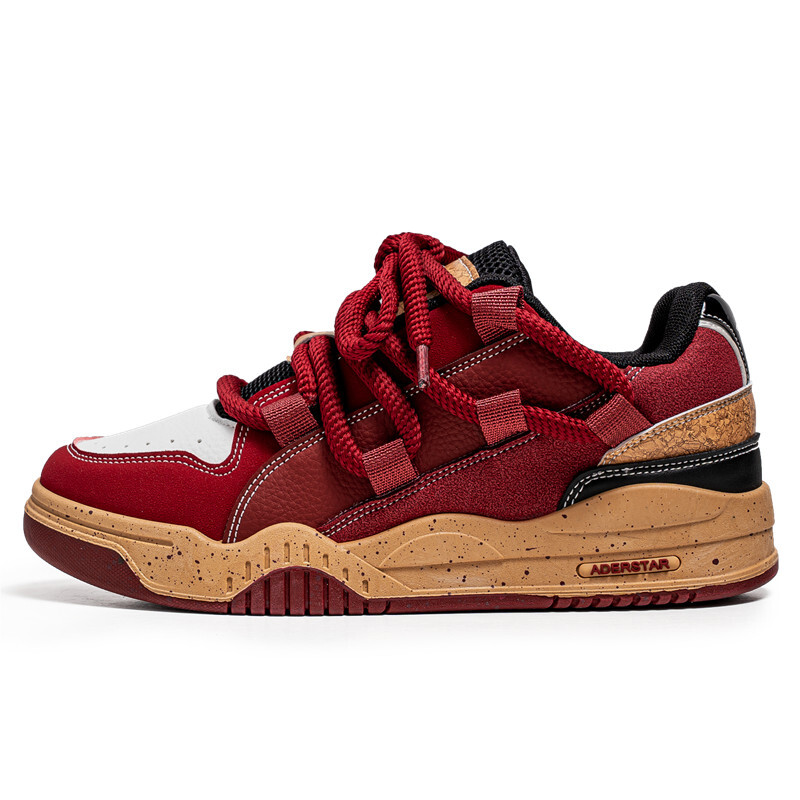 

Кроссовки CVOJOO Skateboarding Shoes Men Low-top Burgundy, цвет Burgundy