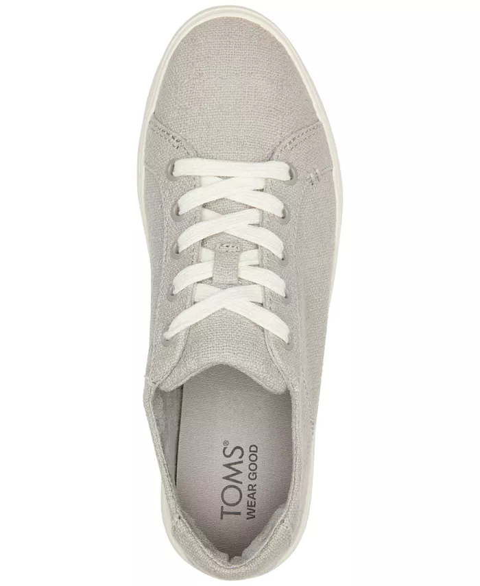 Женские кроссовки Kameron на шнуровке TOMS, серый — фото 4