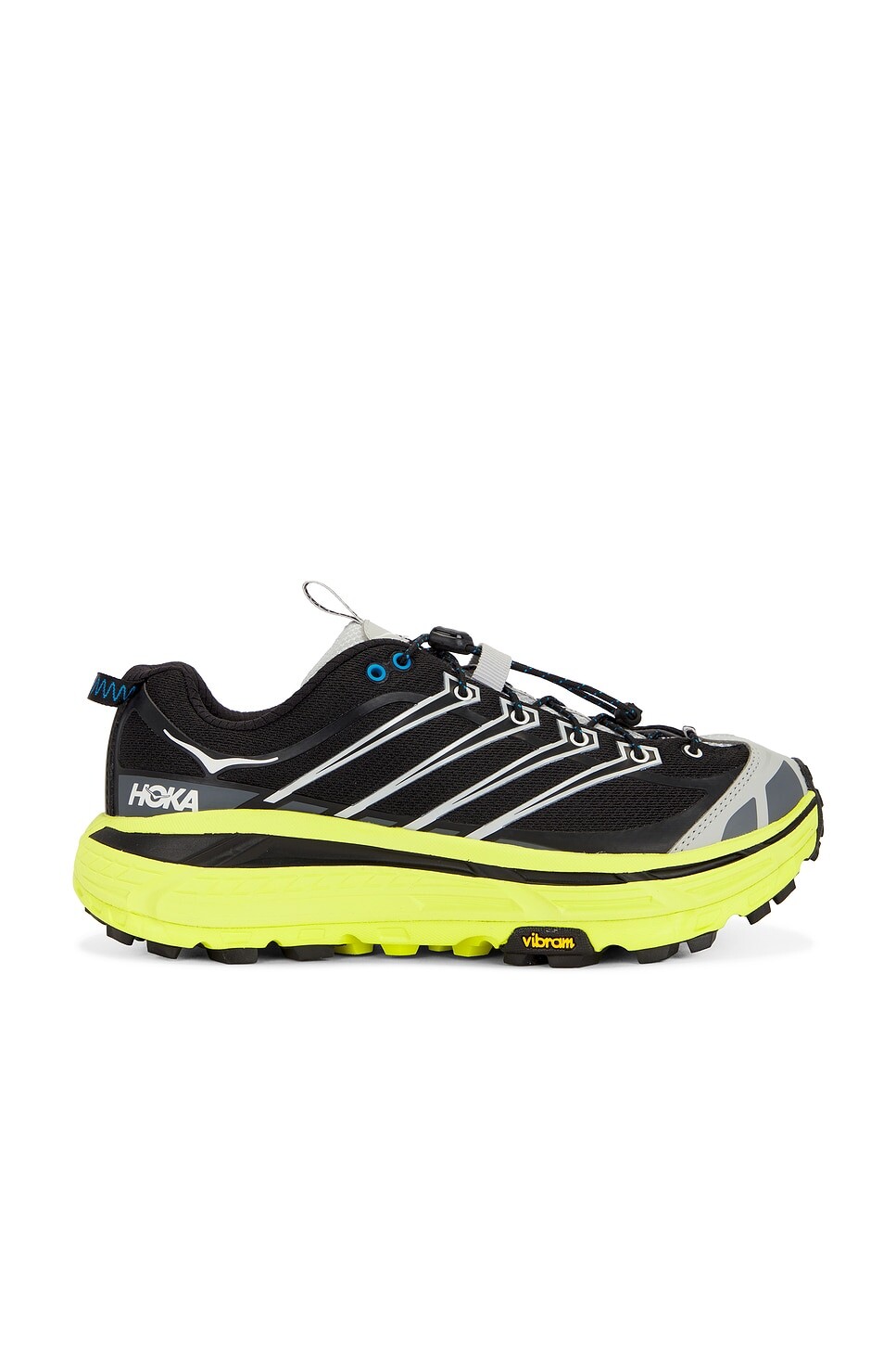 

Кроссовки Mafate Three2 Hoka, цвет Black & Hoka Citrus