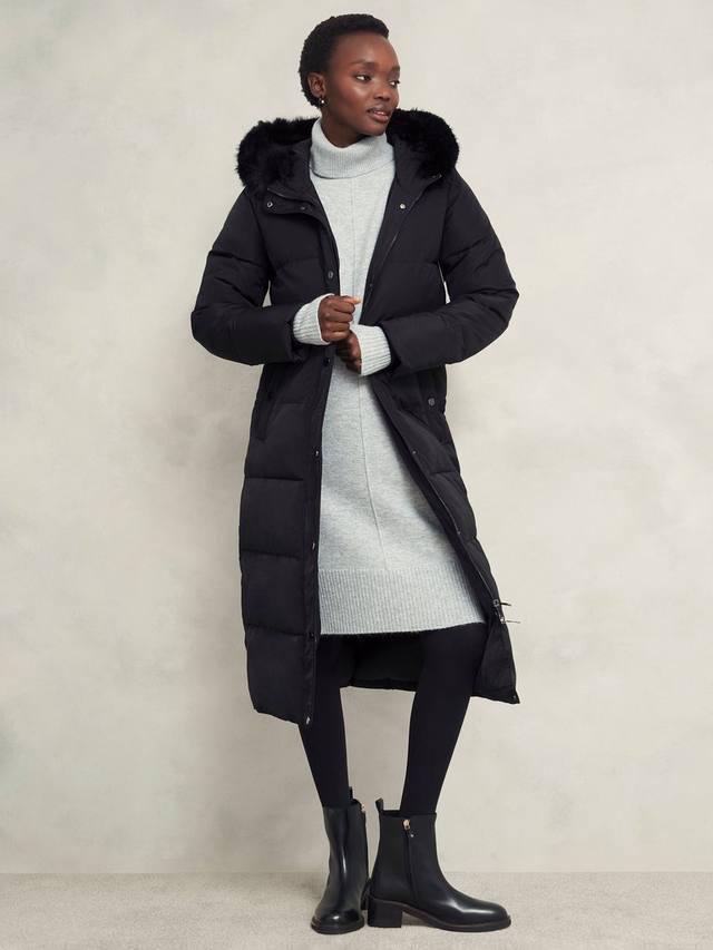 

Пуховик из тайлы Hobbs, черный