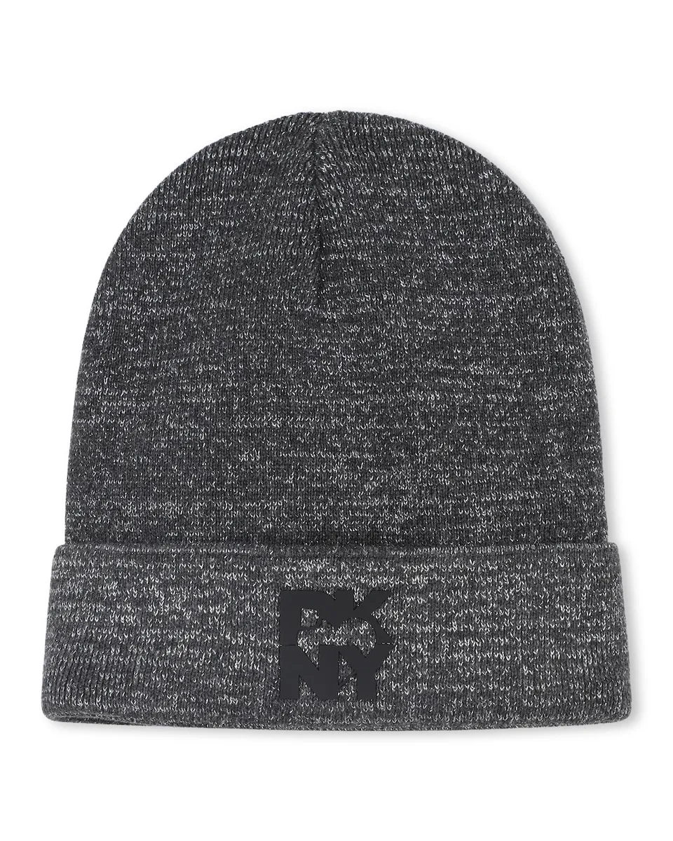 

Серая детская шапочка из хлопка DKNY, серый