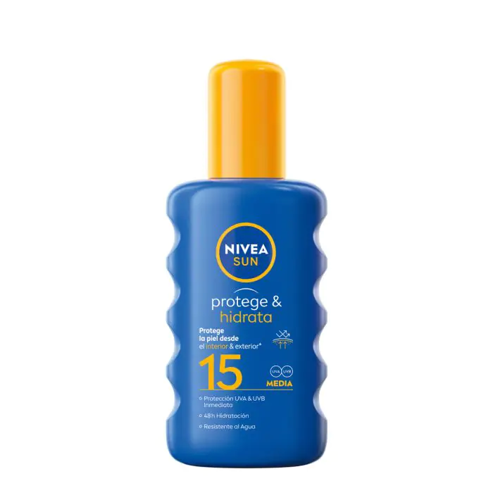 

Солнцезащитный крем sun protege & hidrata spray solar Nivea, объем 200 мл