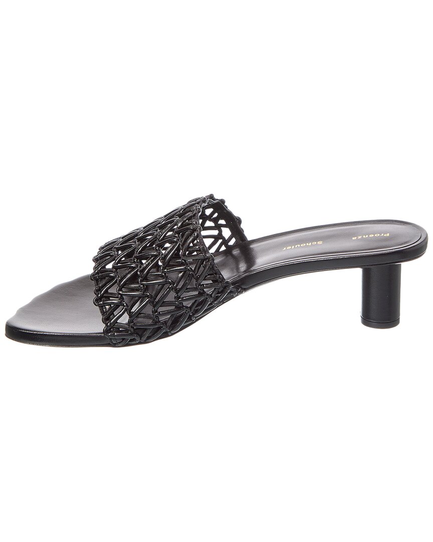 Proenza Schouler Leather Sandal, черный — фото 2