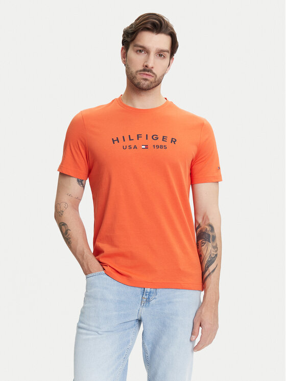 

Футболка обычного кроя Fathers Day MW0MW39356 Tommy Hilfiger, оранжевый