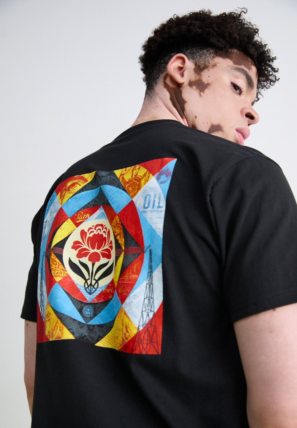 

Футболка с принтом GEOMETRIC POWER Obey Clothing, черный
