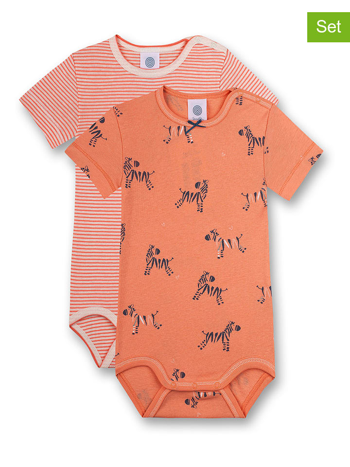 

Sanetta Комплект из 2 боди абрикосово-розового цвета