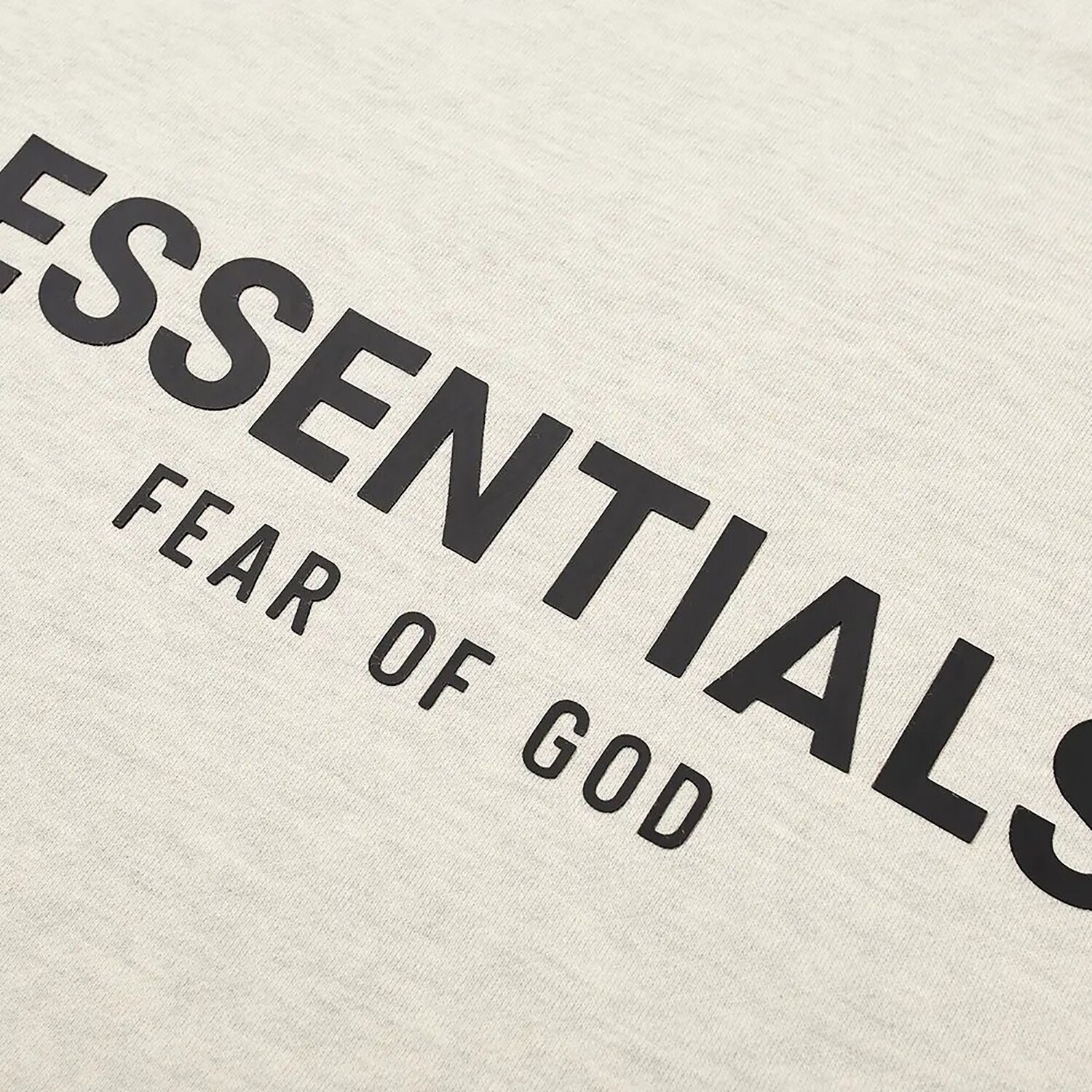 Толстовка с круглым вырезом Fear of God Essentials, цвет Light Heather Oatmeal — фото 2