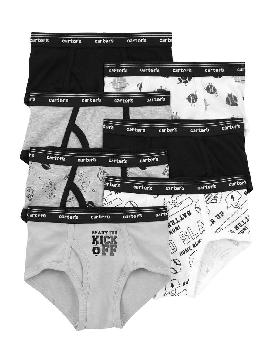 

Трусы Carter's, цвет mottled grey/Black/White