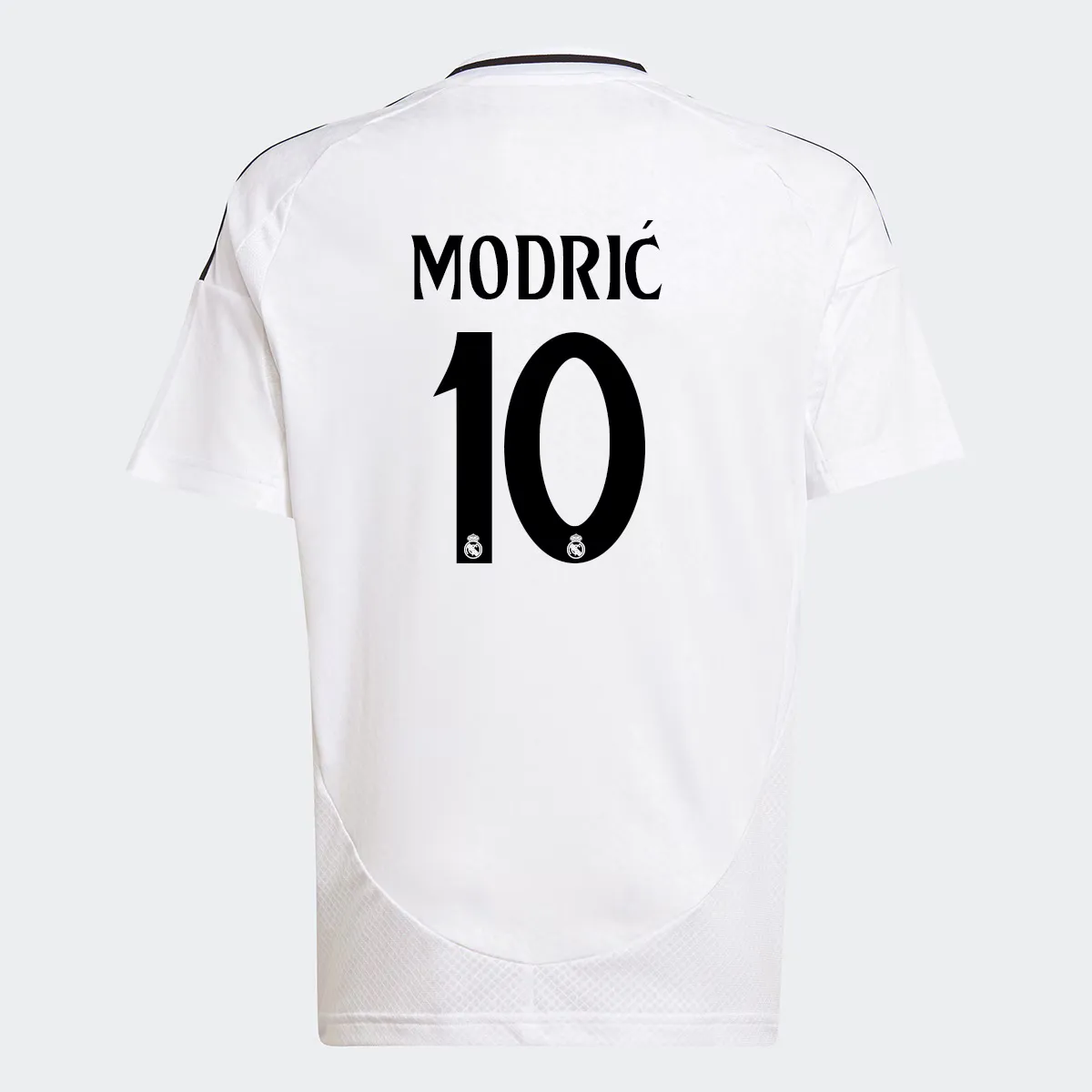 

Реал Мадрид 1-й комплект детская футболка 2024-2025 Modric 10 Adidas, белый