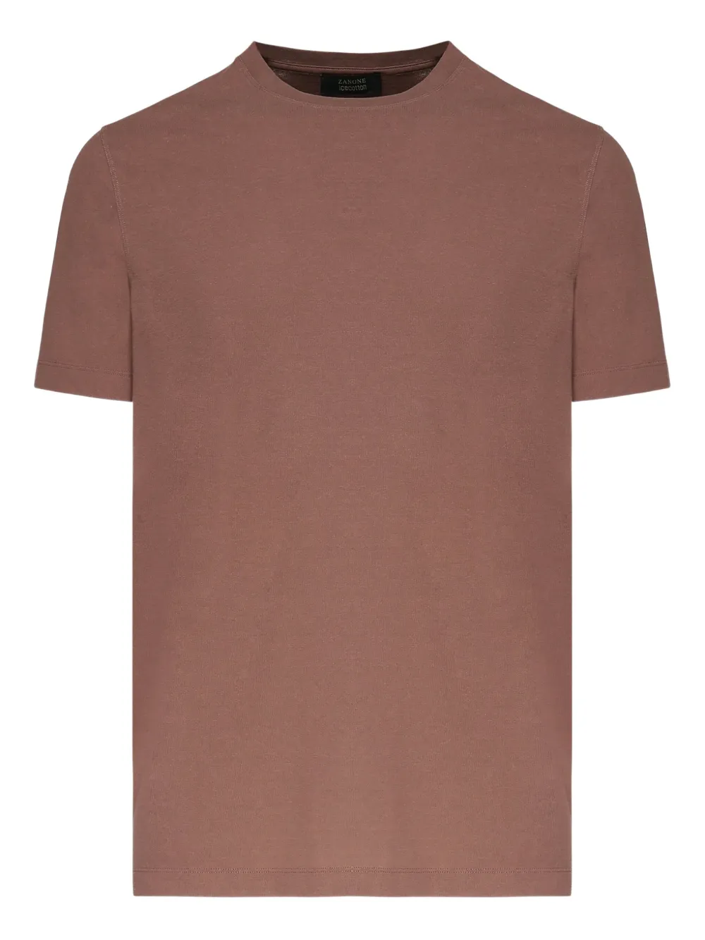 

Футболка с круглым вырезом Zanone, коричневый