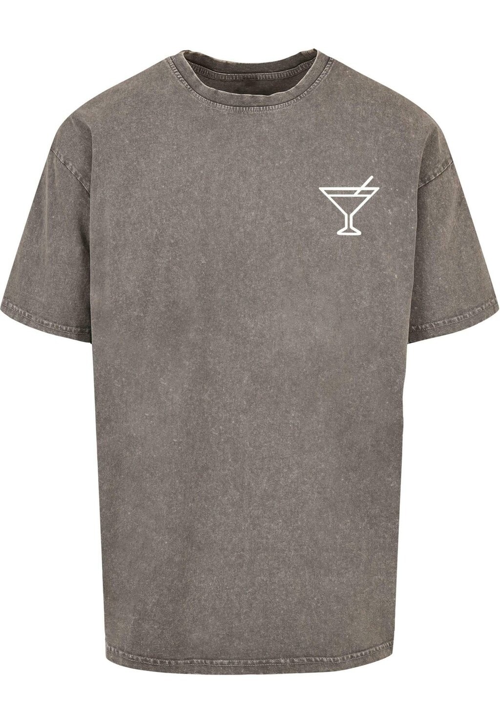 

Футболка с принтом SUMMER COCKTAIL ACID WASHED Merchcode, серый