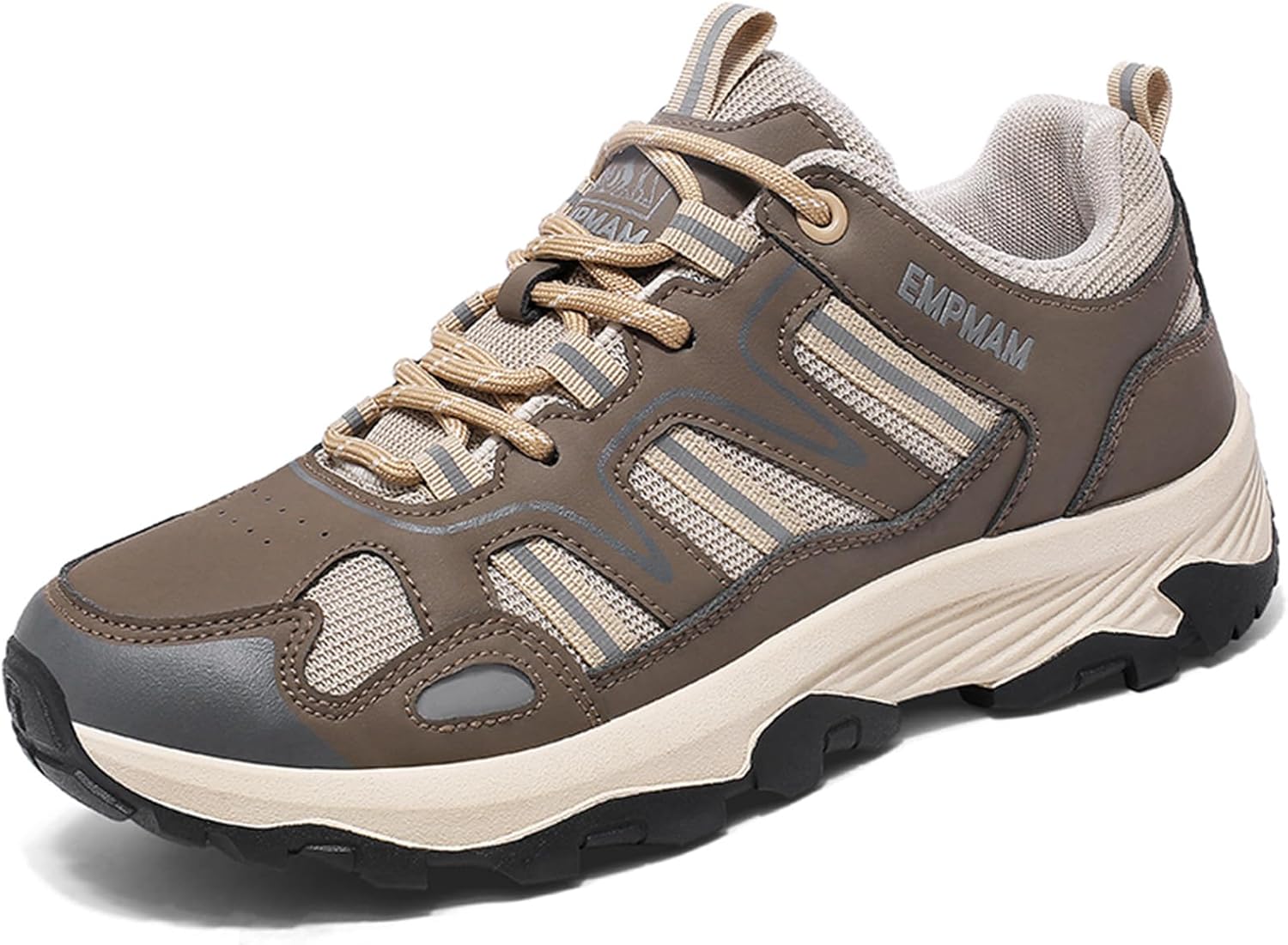 

Мужские нескользящие повседневные кроссовки для походов на открытом воздухе, дышащие, удобные, мягкие, низкие Generic, хаки