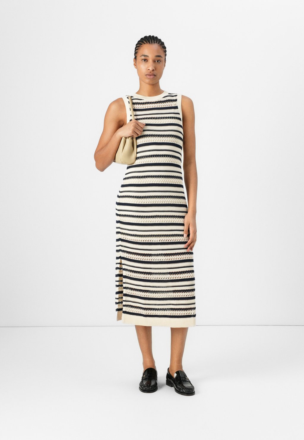 Платье-джемпер MIDI DRESS Tommy Hilfiger, бежевый — фото 2