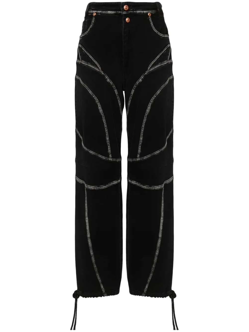 

Прямые джинсы Piece Number Versace Jeans Couture, черный