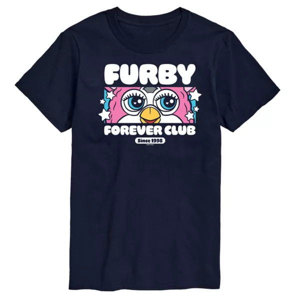 

Мужская футболка с принтом Furby Forever Club Hasbro, синий