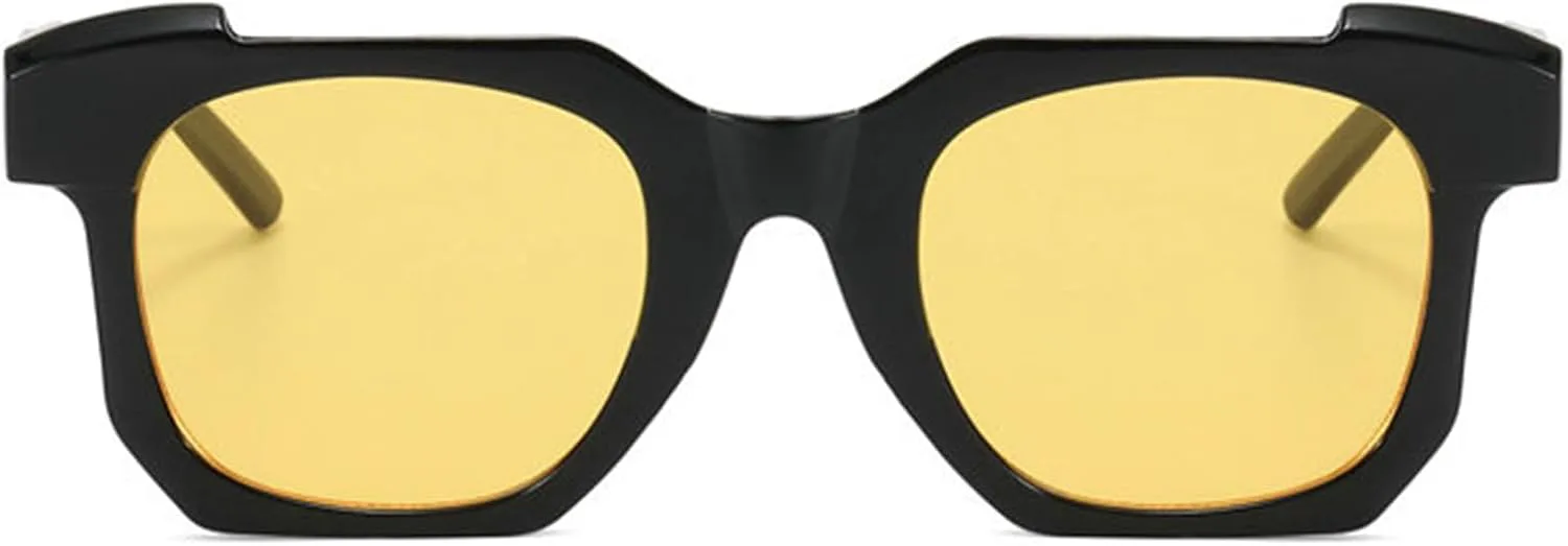 

Willochra Fashion Дизайнерские солнцезащитные очки-пилот Polygon для женщин и мужчин, в стиле ретро 70-х, квадратная оправа, панк, солнцезащитные очки, C3