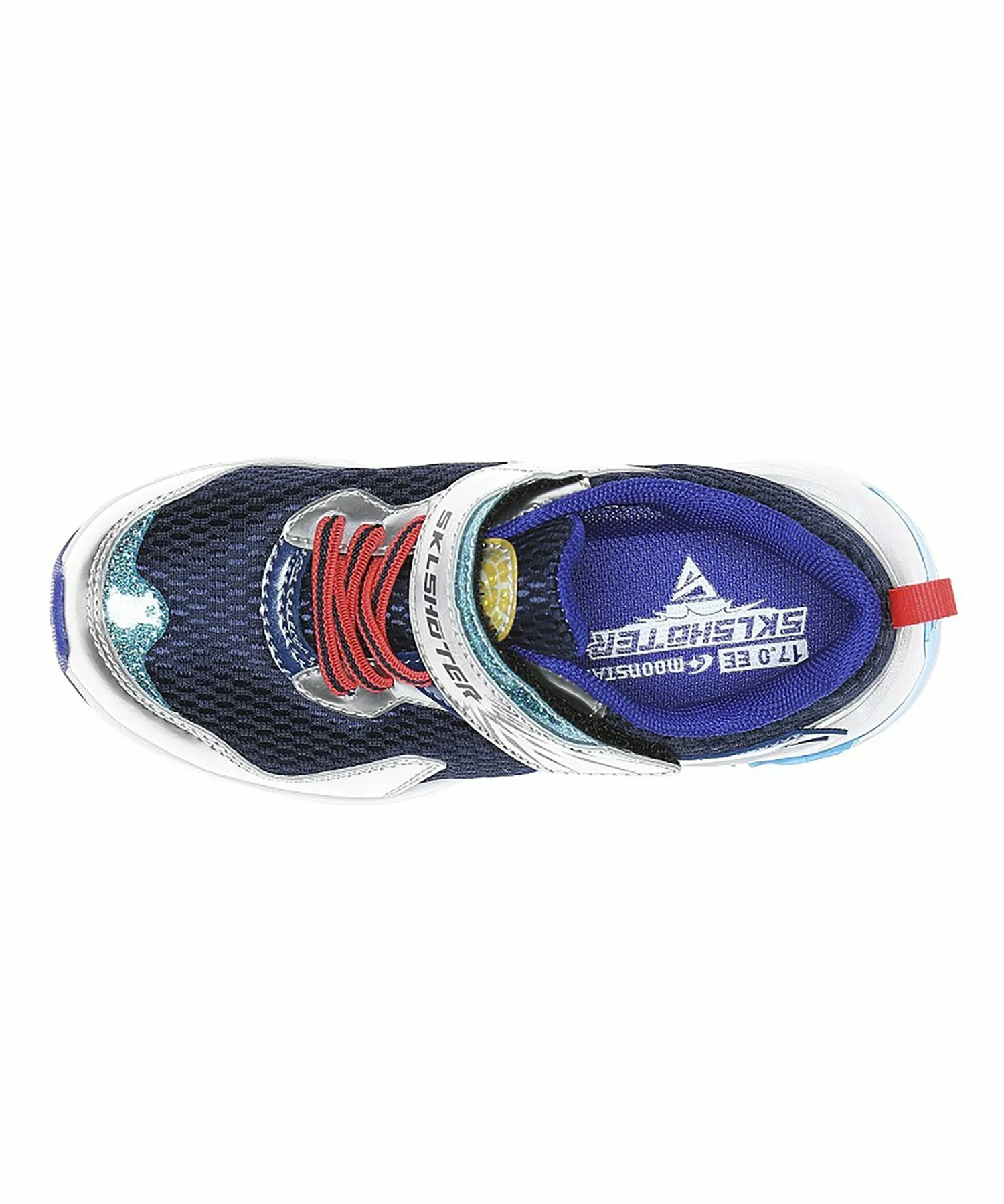 Детские кроссовки MoonStar SK 0079LE серебристо-синего цвета Sklshoter, Silver/Blue — фото 3
