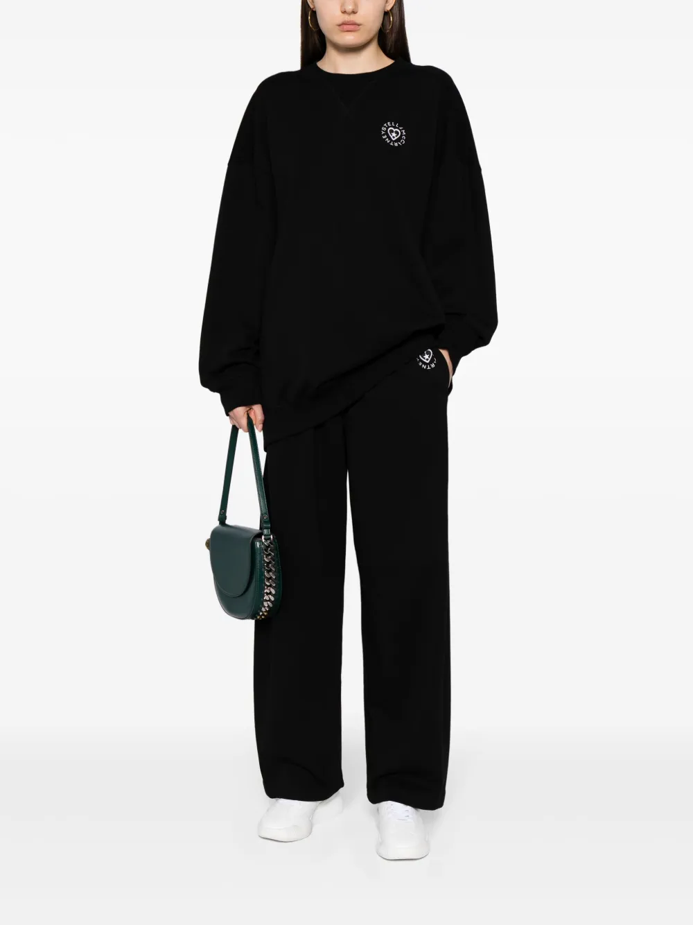 Спортивные брюки с нашивкой-логотипом STELLA MCCARTNEY, черный — фото 2