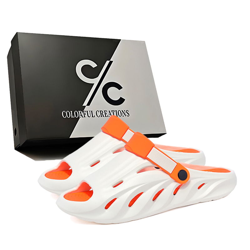 

Пляжные сандалии мужские Colorful Creations, White Orange