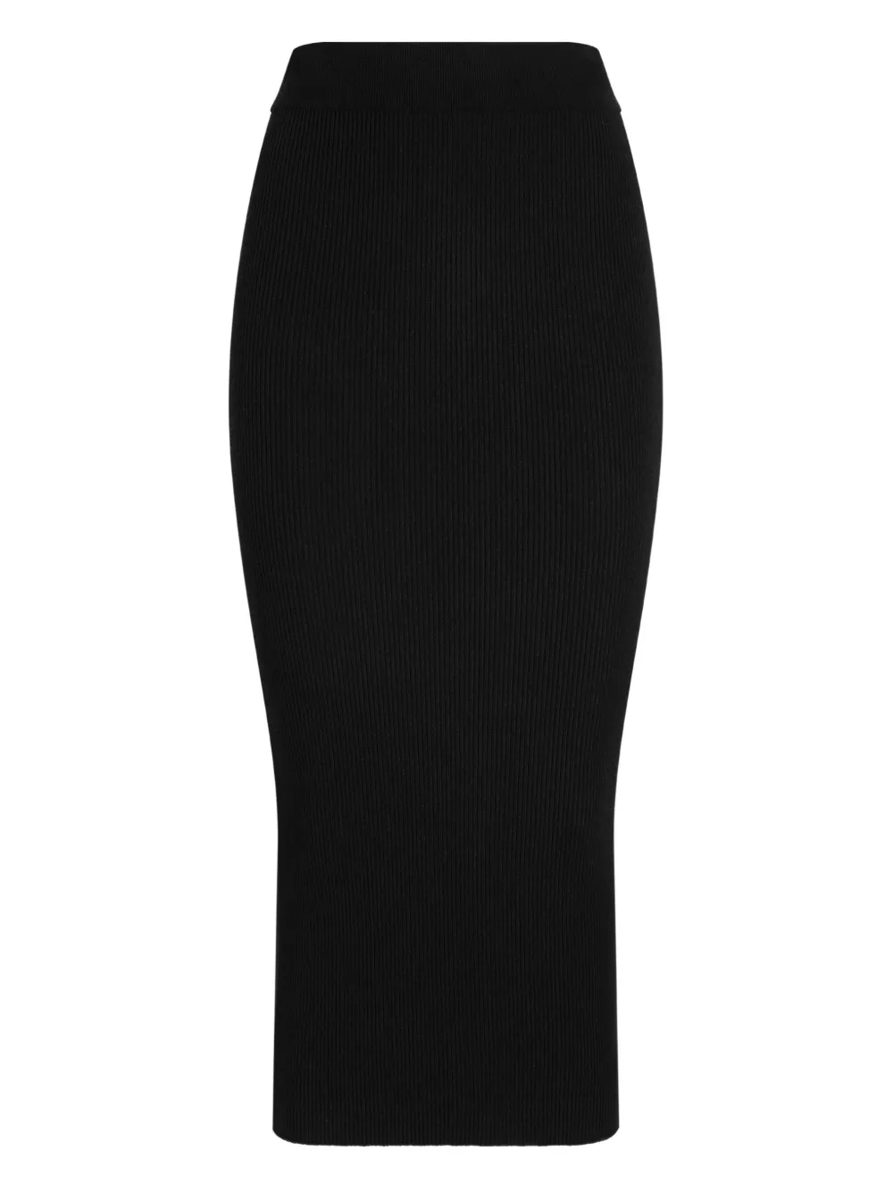 Юбка миди в рубчик Dolce & Gabbana, черный