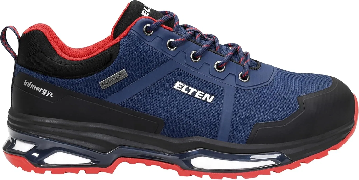 Защитные ботинки ELTEN Bente XXE GTX Blue Low ESD S3, для мужчин и женщин, текстиль, стальной защитный носок, легкие, спортивные — фото 2