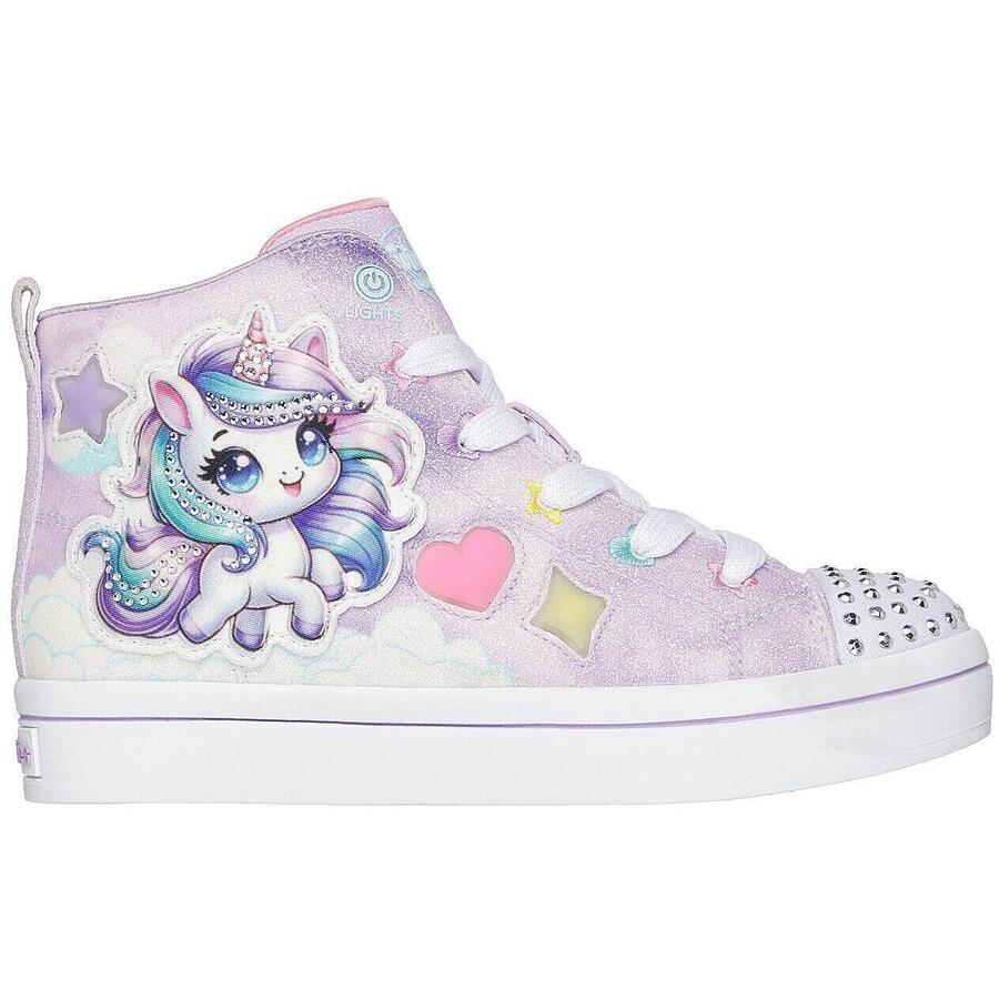 Кроссовки Skechers S Lights-twi-lites 2.0-unico, фиолетовые, детские — фото 3