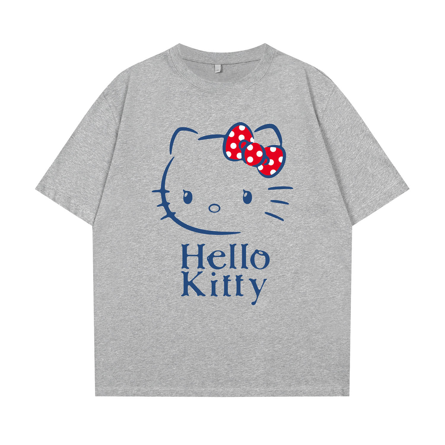 

Футболка Hello Kitty 2025 Summer Unisex Sanrio, серый