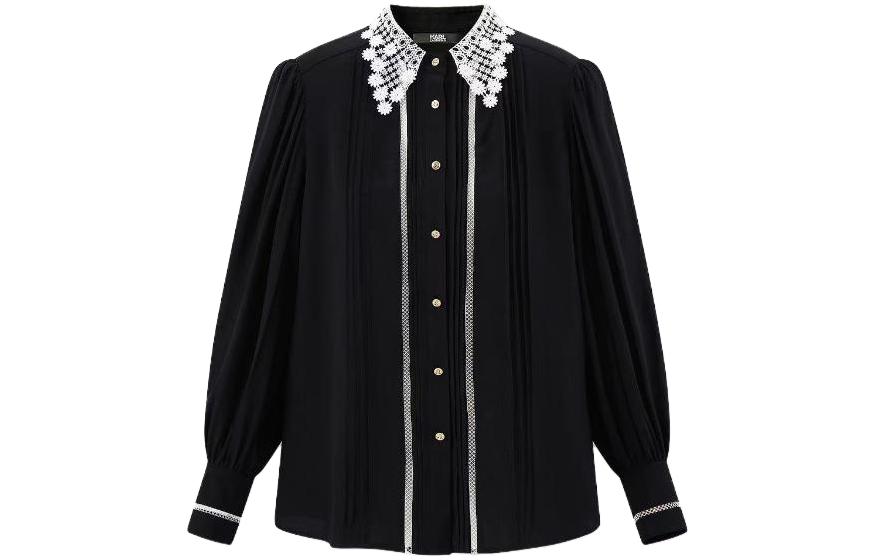 

KARL LAGERFELD / Karl Lagerfeld Jeans Женская черная рубашка KARL LAGERFELD