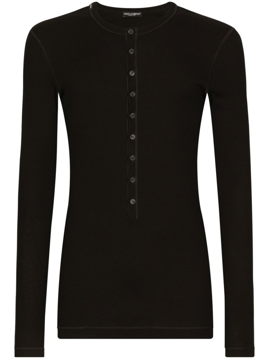

Dolce & Gabbana футболка в рубчик, черный