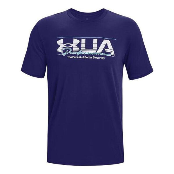 

Футболка training graphics t-shirt 'blue' Under Armour, синий