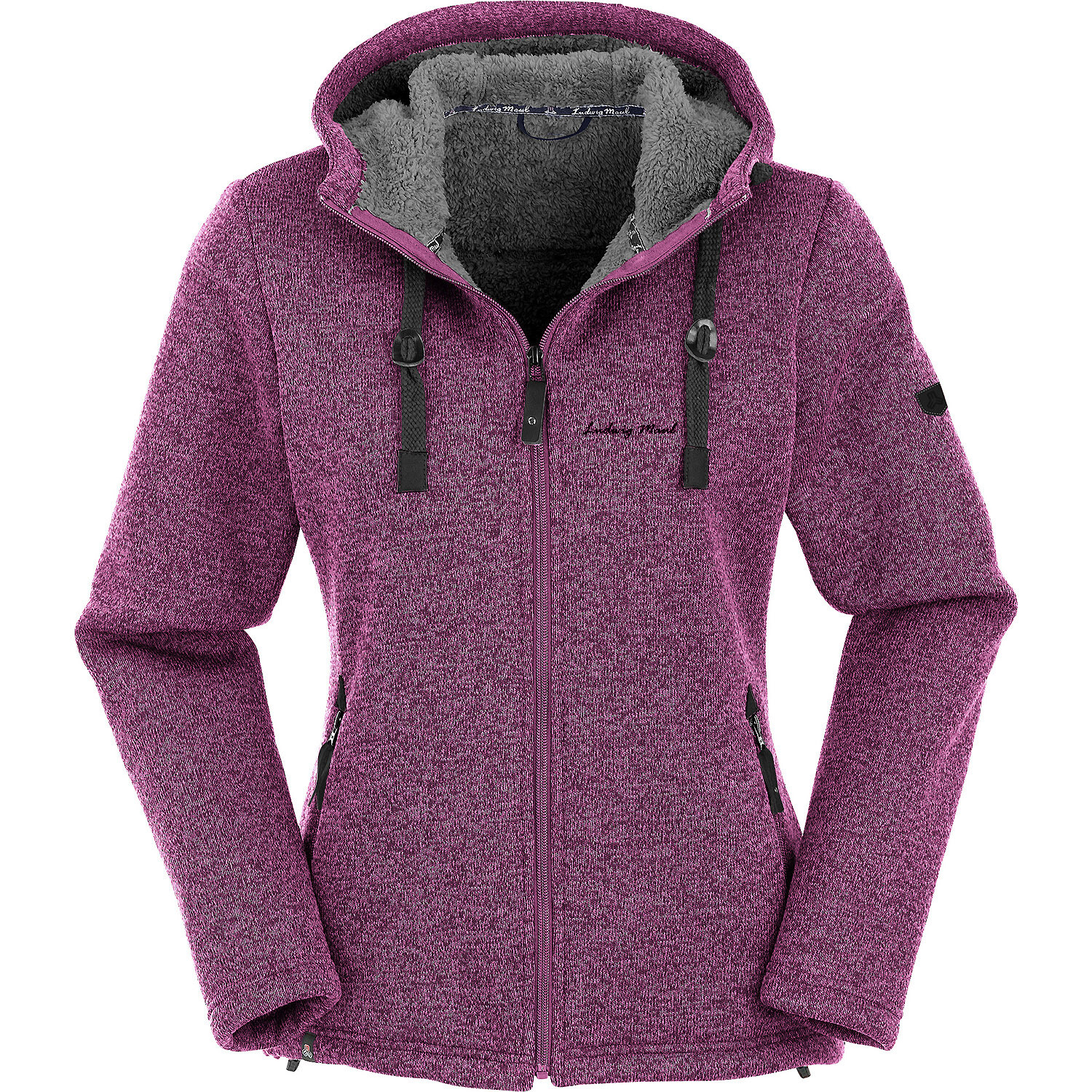 

Куртка Maul Sport Strickfleece Jacke Chieming, темно-красный