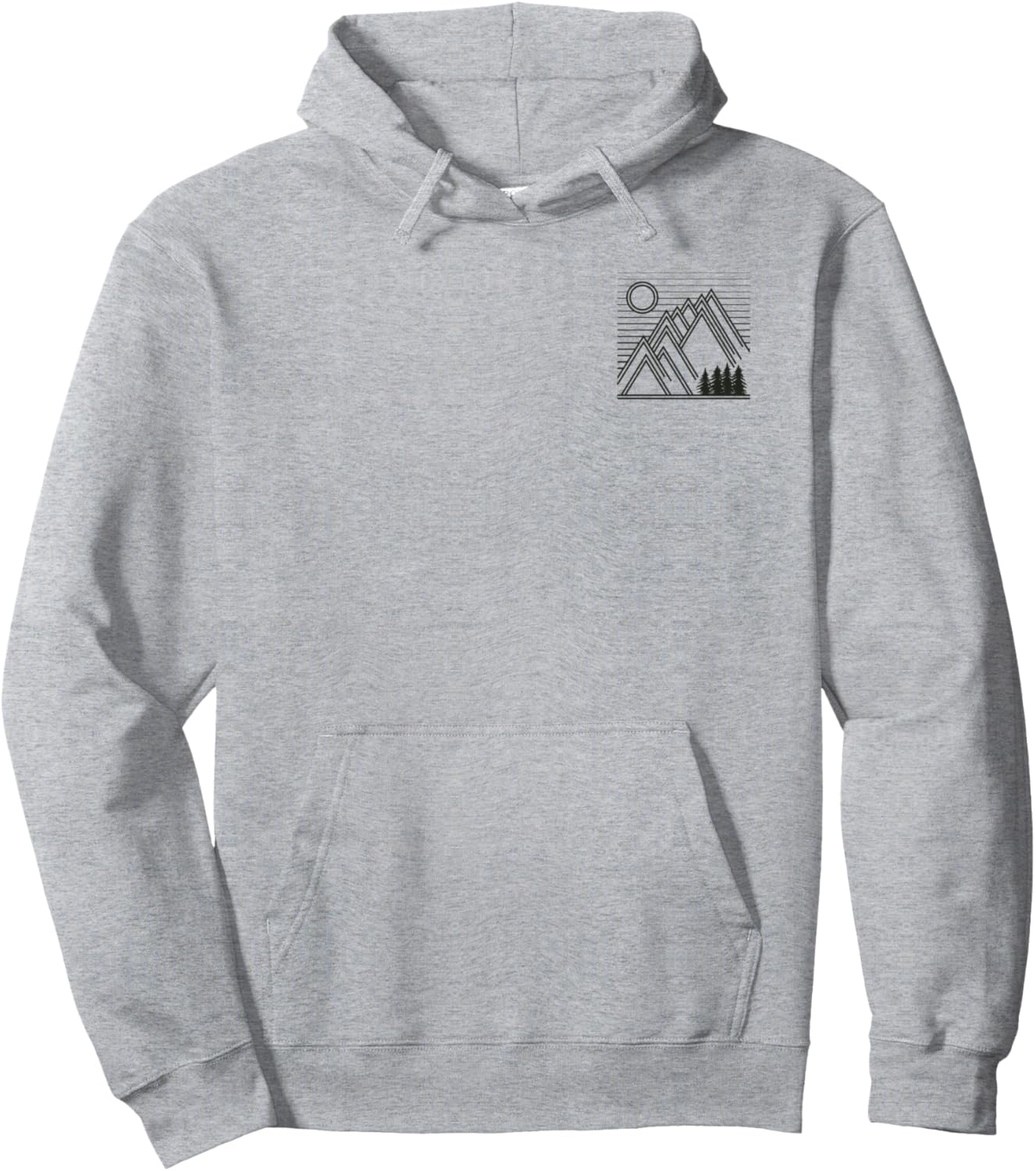 

Модная толстовка для активного отдыха на природе, горная, с капюшоном спереди и сзади, серая Trendy Apparel