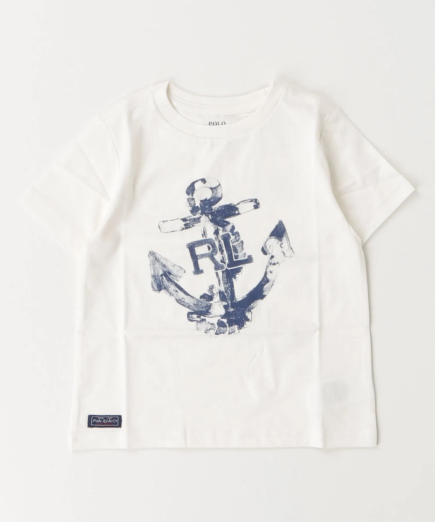 Детская футболка POLO RALPH LAUREN CHILDRENSWEAR с принтом якоря — фото 3