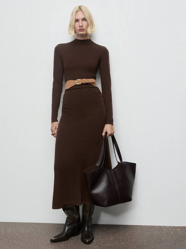 

Платье Brat Midi Mango, Dark Brown