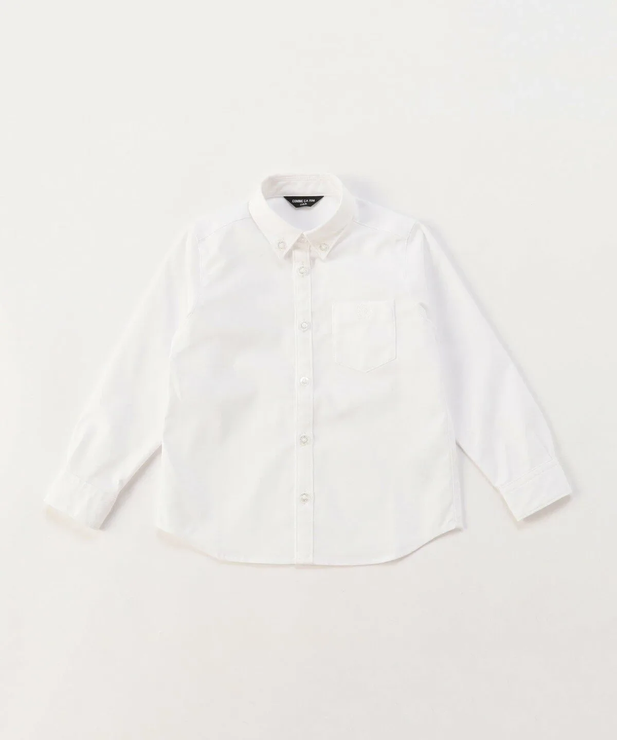 Рубашка с длинным рукавом Pinpoint Oxford, не требующая особого ухода (140-160 см) Comme Ca Ism, white