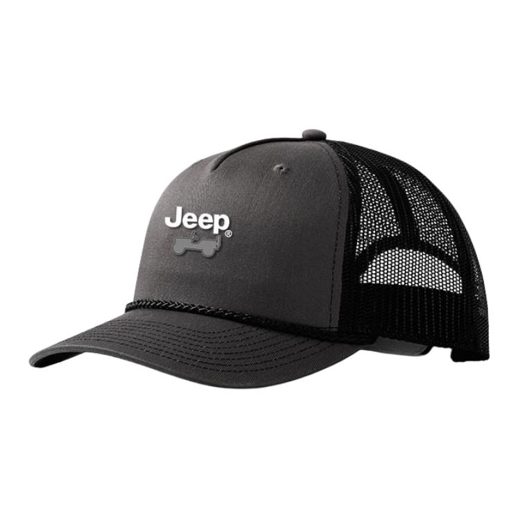 

Хлопковая бейсболка Unisex Jeep, темно-серый+черный