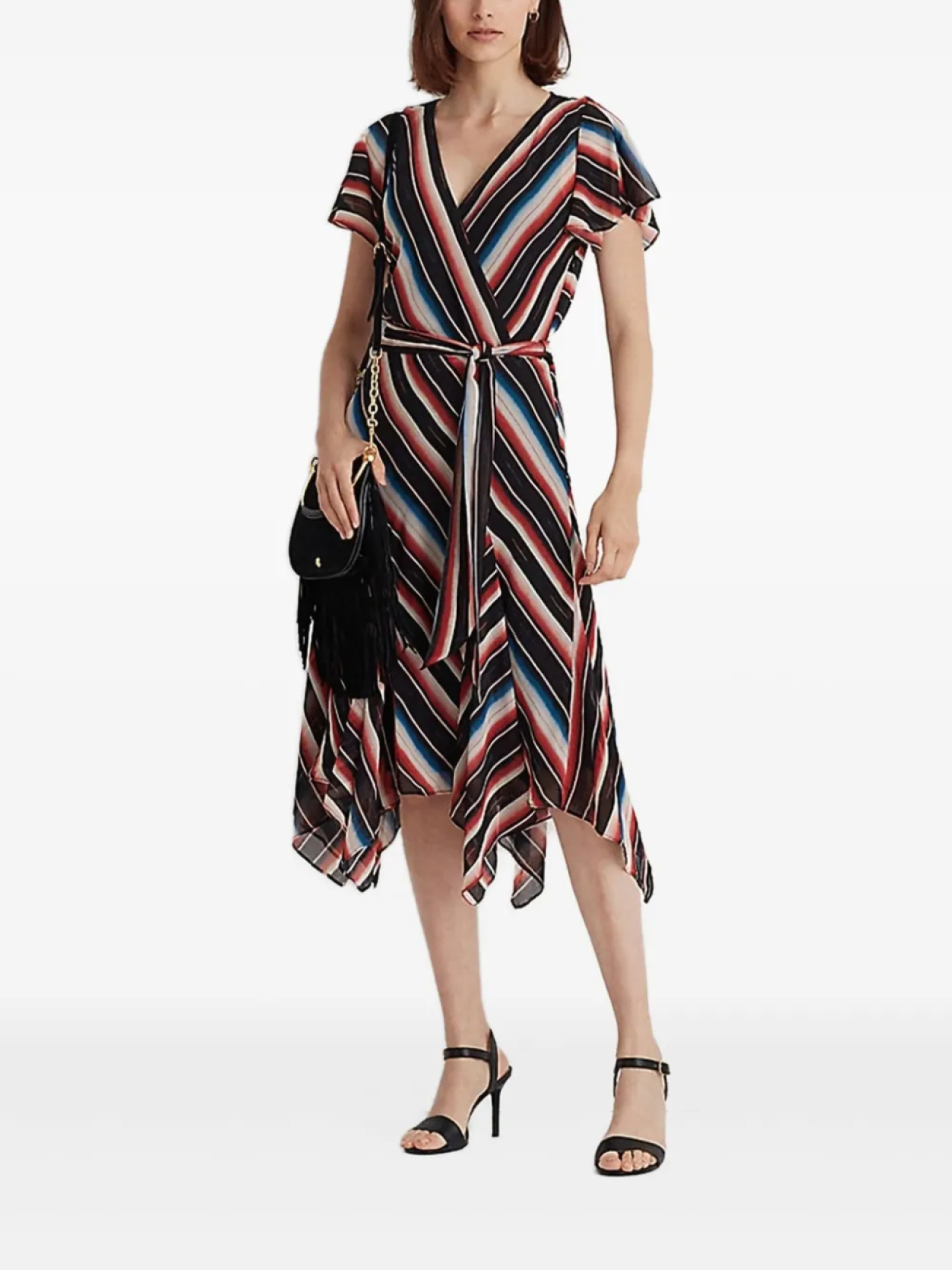 

Полосатое платье Lauren Ralph Lauren, синий