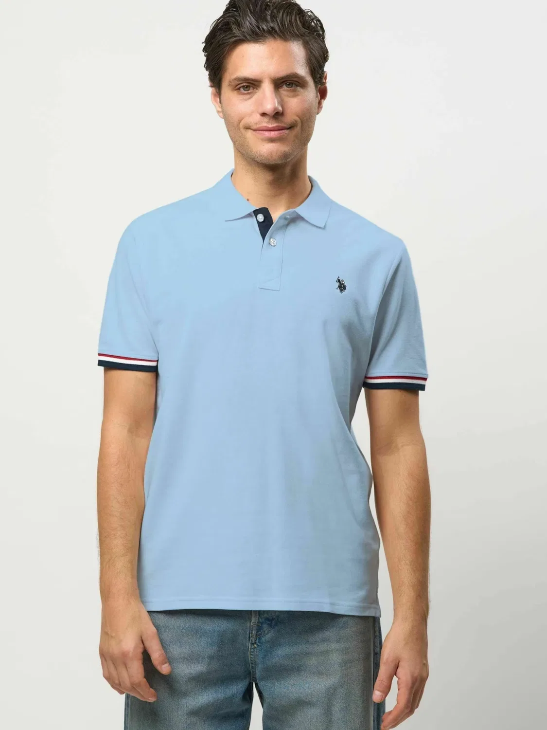 Рубашка на пуговицах стандартного кроя ' UMMeo ' U.S. Polo Assn., Light Blue — фото 3